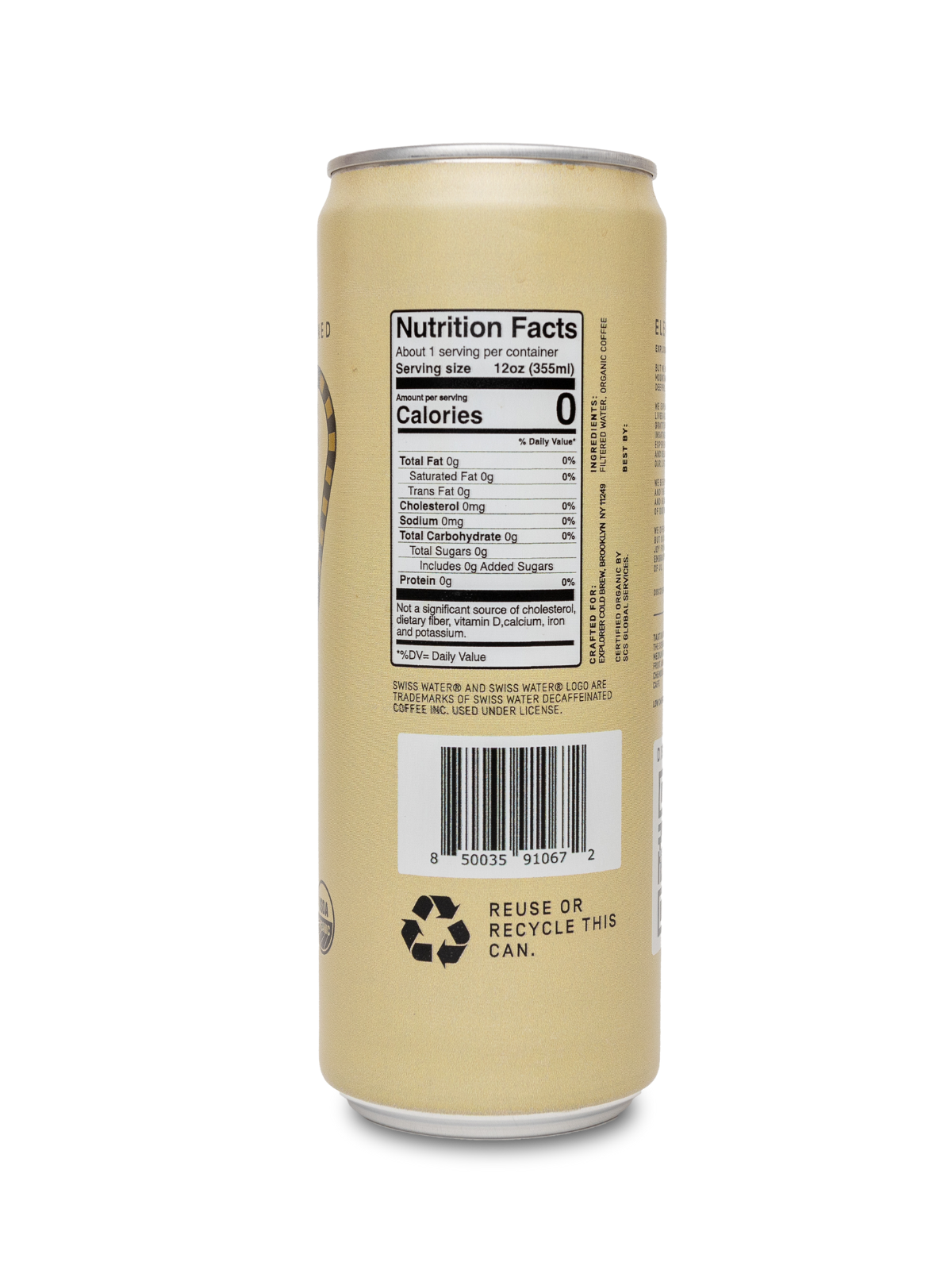 Cold Brew | Choose Your Caffeine Level | Unsweetened 12-Pack