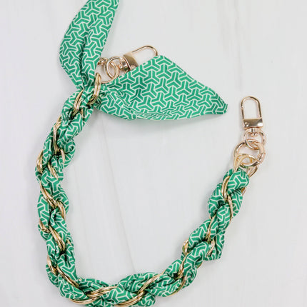 Green Scarf Purse Chain
