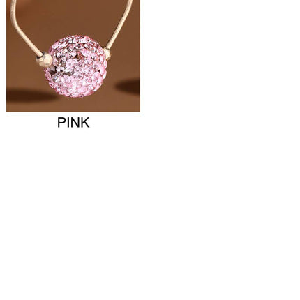 Teardrop Earrings w/ Rhinestone Ball