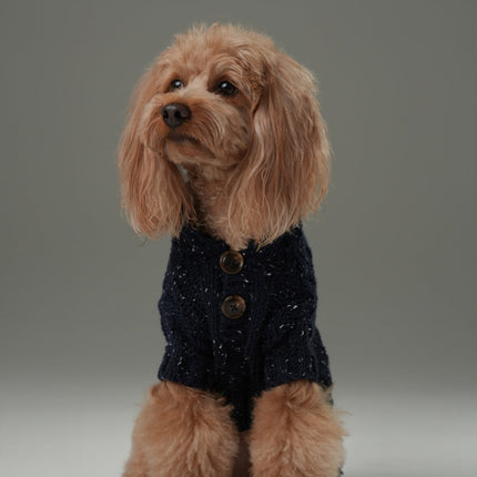 GLACIER PET SWEATER - NAVY