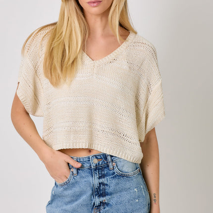 Natural V-Neck Sweater