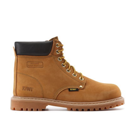 Kiwi Premium Wheat Nubuck 6" Water Resistant Work Boots [61100]