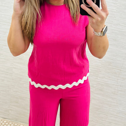 Hot Pink Ric Rac SET