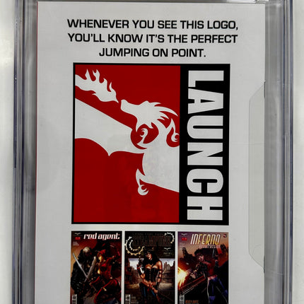 Red Agent #5 CGC SS 9.6 Chatzoudis Variant Zenescope Pittsburgh Penguins Rivers