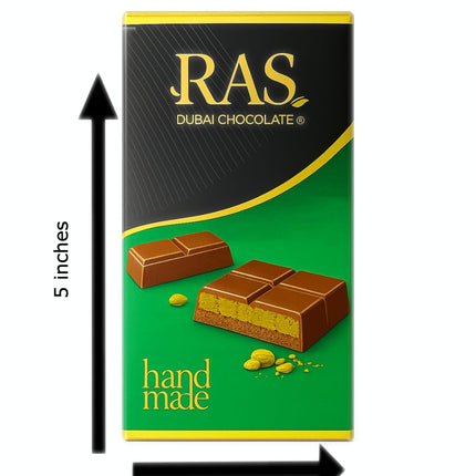 Dubai RAS Chocolate Bar - Viral Pistachio Knafeh Belgian Chocolate (95g)