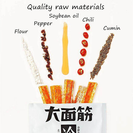 Viral Chinese Latiao Strips - Authentic Vegan Spicy Snack