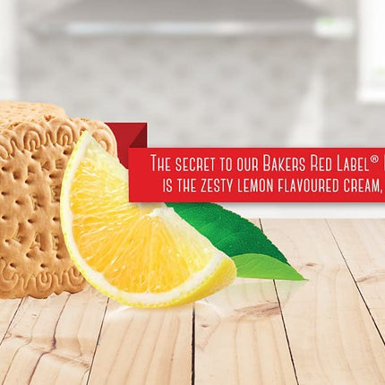 Bakers Red Label Lemon Creams Biscuits (200g) - Pack of 2