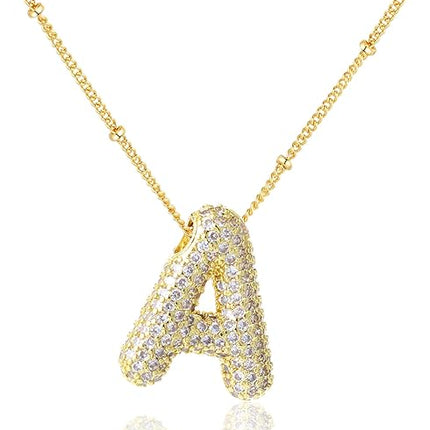Bubble Initial Necklace