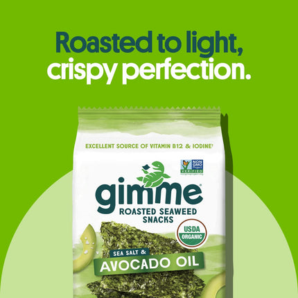 Viral gimMe Organic Roasted Seaweed Snacks - TikTok Famous Healthy Snack