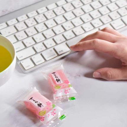 viral Yaasan Kyoto Uji Sakura Mochi Candies - Traditional Japanese Cherry Blossom Rice Cakes (300g)