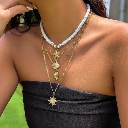 Golden Tide Layered Necklace