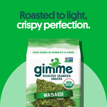 Viral gimMe Organic Roasted Seaweed Snacks - TikTok Famous Healthy Snack