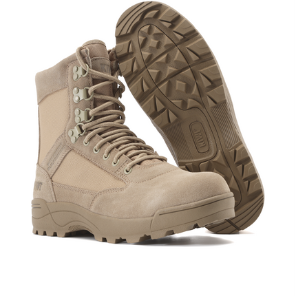 Kiwi Durable Sand Suede 6.5" Zipped Water Resistant Tactical Boots [62100]