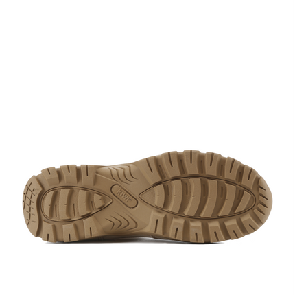 Kiwi Rugged Sand Suede Mid-Cut 6" Steel Toe Zipped Water Resistant Tactical Boots [60000]