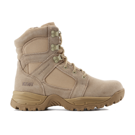 Kiwi Rugged Sand Suede 7" Zipped Waterproof Tactical Boots [62200]