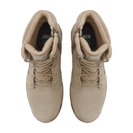 Kiwi Rugged Sand Suede 7" Composite Toe Zipped Waterproof Tactical Boots [60400]
