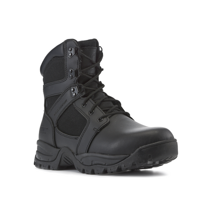 Kiwi Rugged Black Full Grain Leather 7" Zipped Waterproof Tactical Boots [62300]