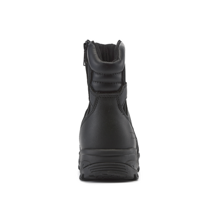 Kiwi Rugged Black Full Grain Leather 7" Composite Toe Zipped Waterproof Tactical Boots [60500]