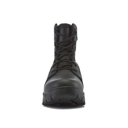 Kiwi Rugged Black Full Grain Leather 7" Zipped Waterproof Tactical Boots [62300]
