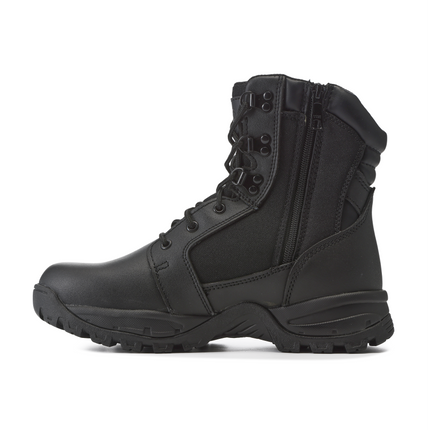 Kiwi Rugged Black Full Grain Leather 7" Zipped Waterproof Tactical Boots [62300]