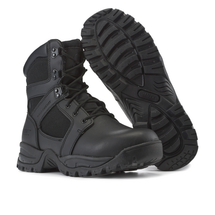 Kiwi Rugged Black Full Grain Leather 7" Zipped Waterproof Tactical Boots [62300]