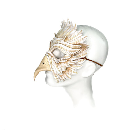 Dove Handmade Genuine Leather Mask