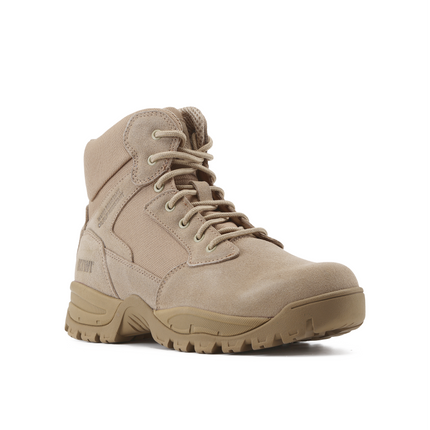 Kiwi Rugged Sand Suede Mid-Cut 6" Zipped Water Resistant Tactical Boots [63000]