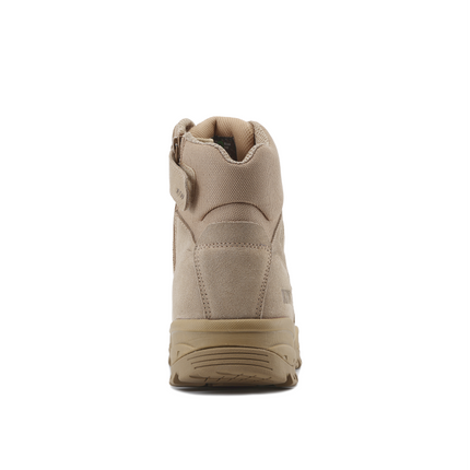 Kiwi Rugged Sand Suede Mid-Cut 6" Steel Toe Zipped Water Resistant Tactical Boots [60000]