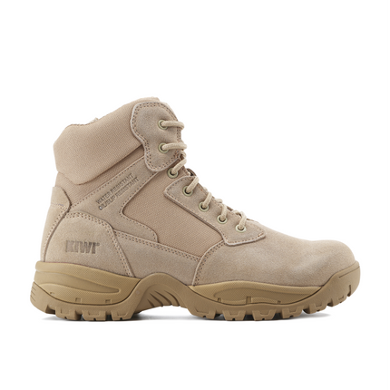 Kiwi Rugged Sand Suede Mid-Cut 6" Zipped Water Resistant Tactical Boots [63000]
