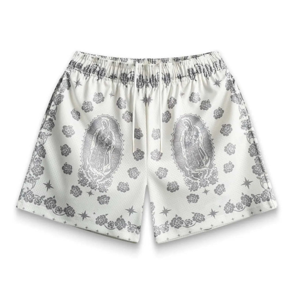 Sacred Saints Paisley Mesh Shorts