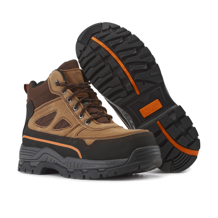 Kiwi Trail Wheat Suede/Nylon 5" Steel Toe Water Resistant Work Boots [63200]