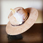 White Turquoise and Gold/White Feather