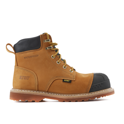 Kiwi Premium Wheat Nubuck 6" Composite Toe Waterproof Cap-Toe Work Boots [69000]