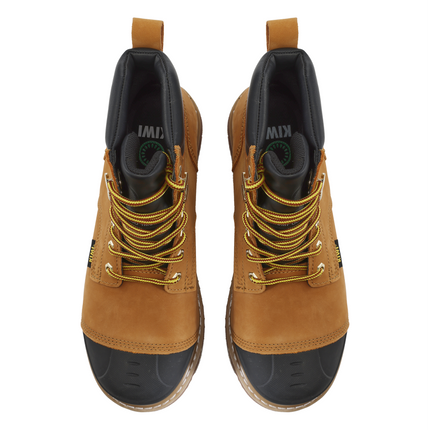 Kiwi Premium Wheat Nubuck 6" Composite Toe Waterproof Cap-Toe Work Boots [69000]