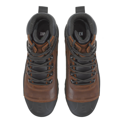 Kiwi ProGuard Brown Crazy Horse Leather Mid-Cut 6" Composite Toe Waterproof Tactical Boots [69200]