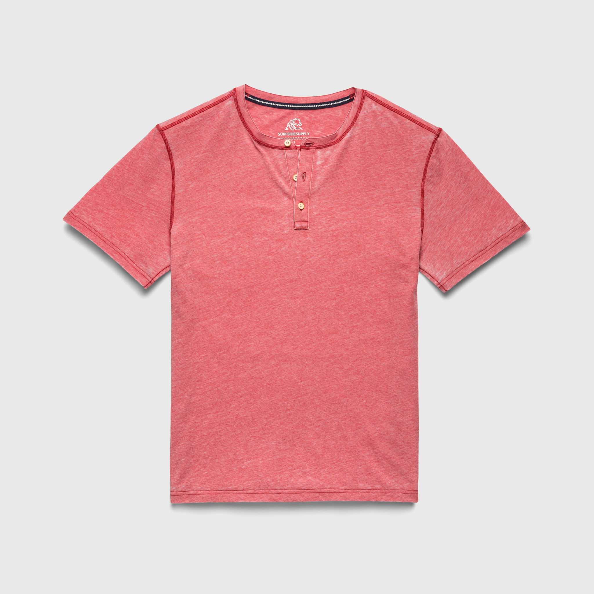 Sean Burnout Henley - Mineral Red