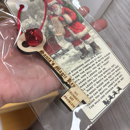 Wooden Santa Key