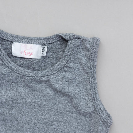 Heather Gray Tank One-Piece Jogger
