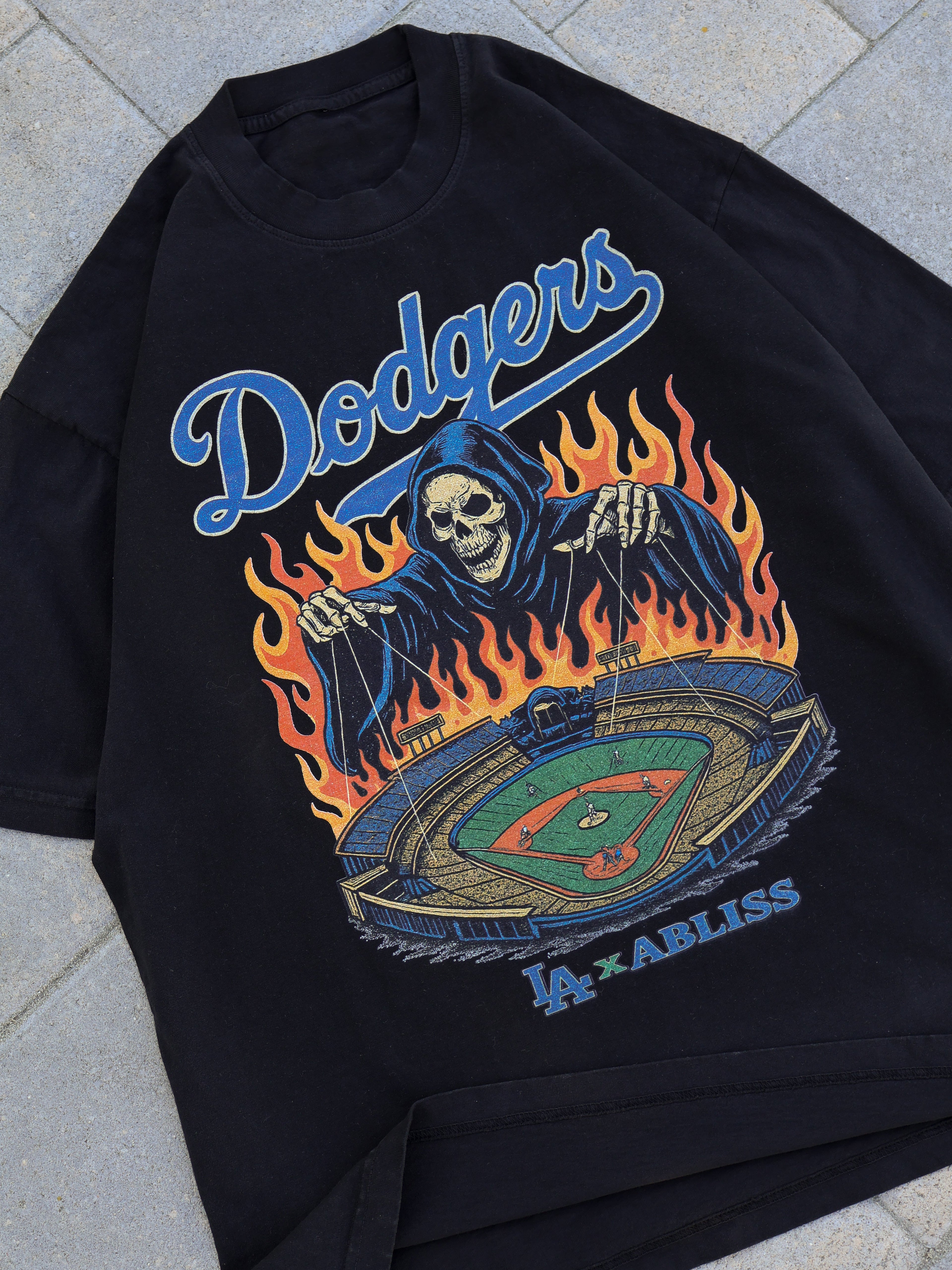 Black - Dodgers Reaper Tee