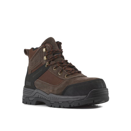 Kiwi Trek Brown Suede/Nylon 5" Composite Toe Water Resistant Work Boots [68500]