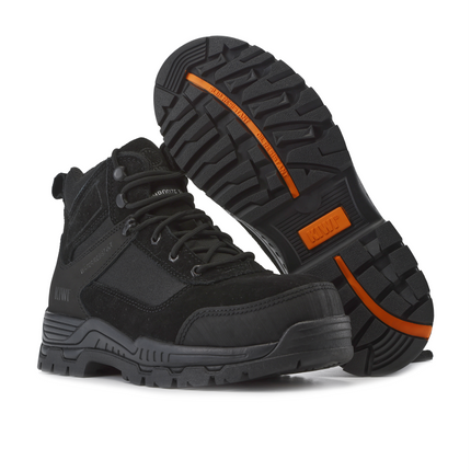 Kiwi Trek Black Suede/Nylon 5" Steel Toe Water Resistant Work Boots [63500]