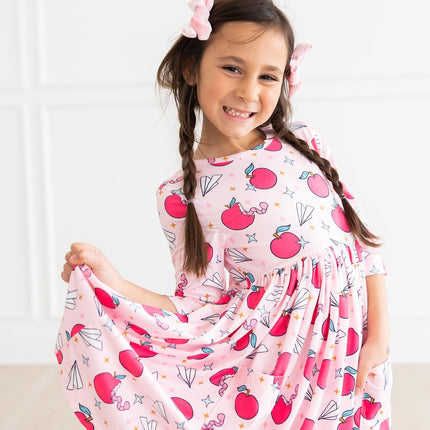 SALE Star Student 3/4 Sleeve Pocket Twirl Dress