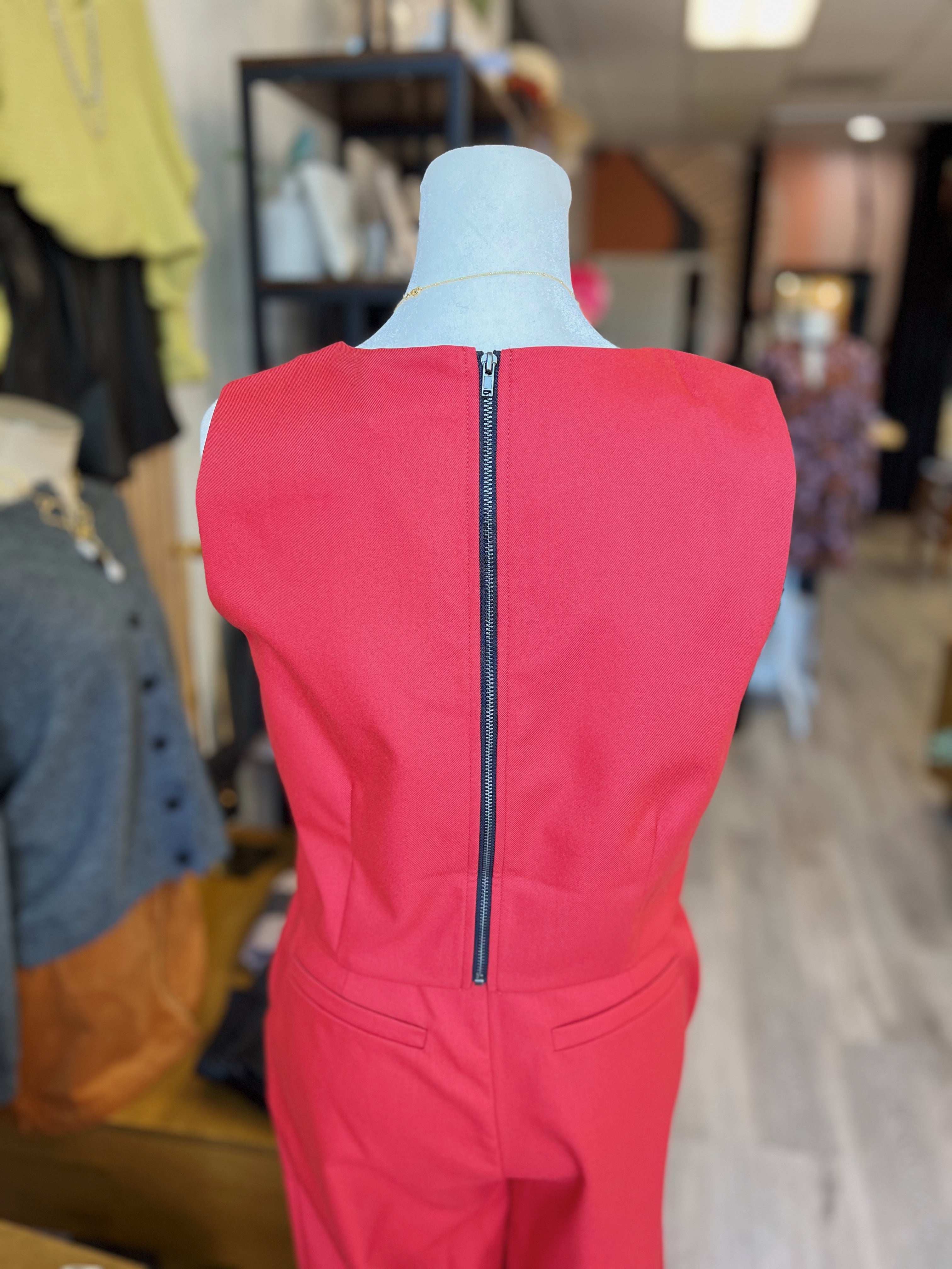 Garnet Sleeveless Top