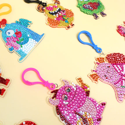 Adorable Keychains Diamond Art Kit – Monsters (Set of 15)