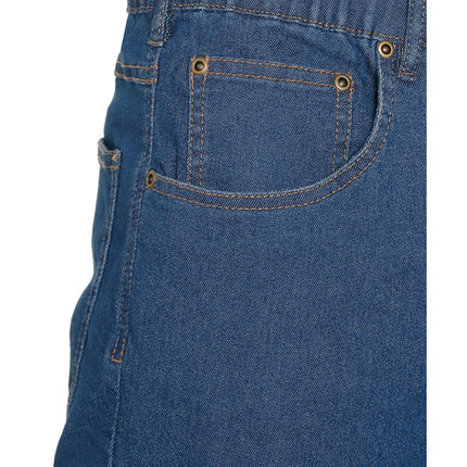 Men's Casual Elastic Waist Denim & Twill Pull on Jeans Pants