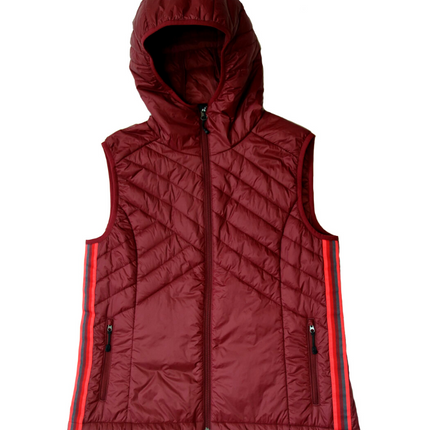Powerstripe Eco-Friendly Down Hooded Vest