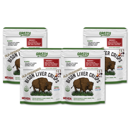 Bison Liver Crisps - 100% Grass-Fed/Finished