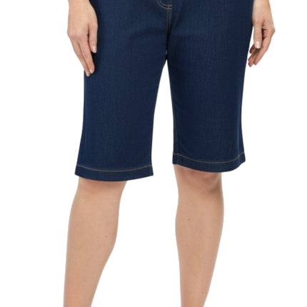 Women's Easy Pull on Bermuda Shorts in Denim and Twill