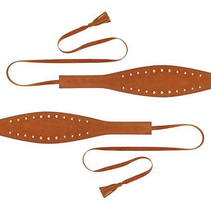 Embellished Faux Suede Waist Belt