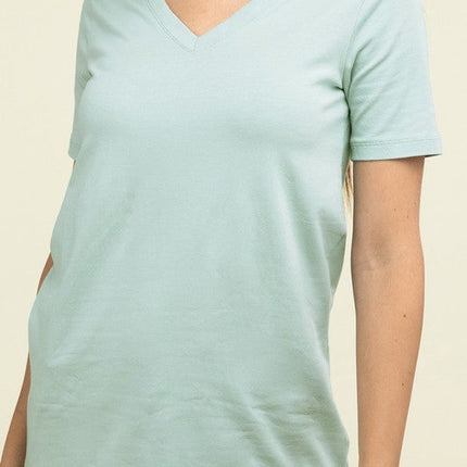Cotton V-Neck Short Sleeve T-Shirts